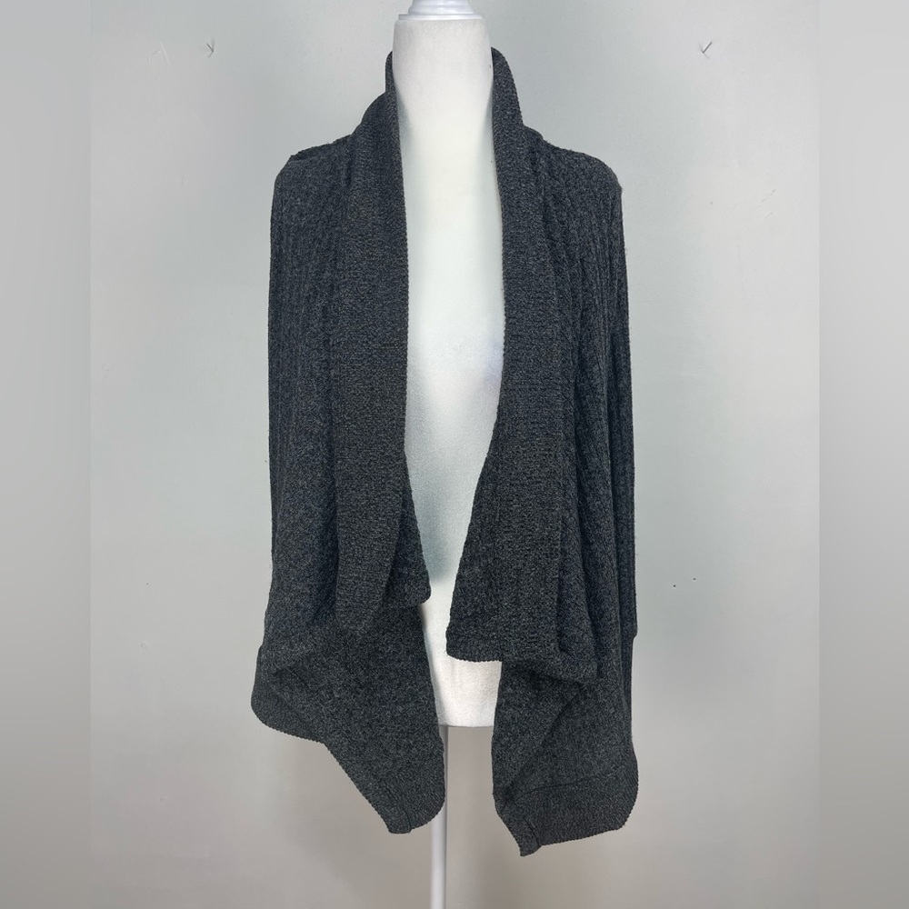 Athleta gray long sleeve wrap open front cardigan sweater women’s size XXS